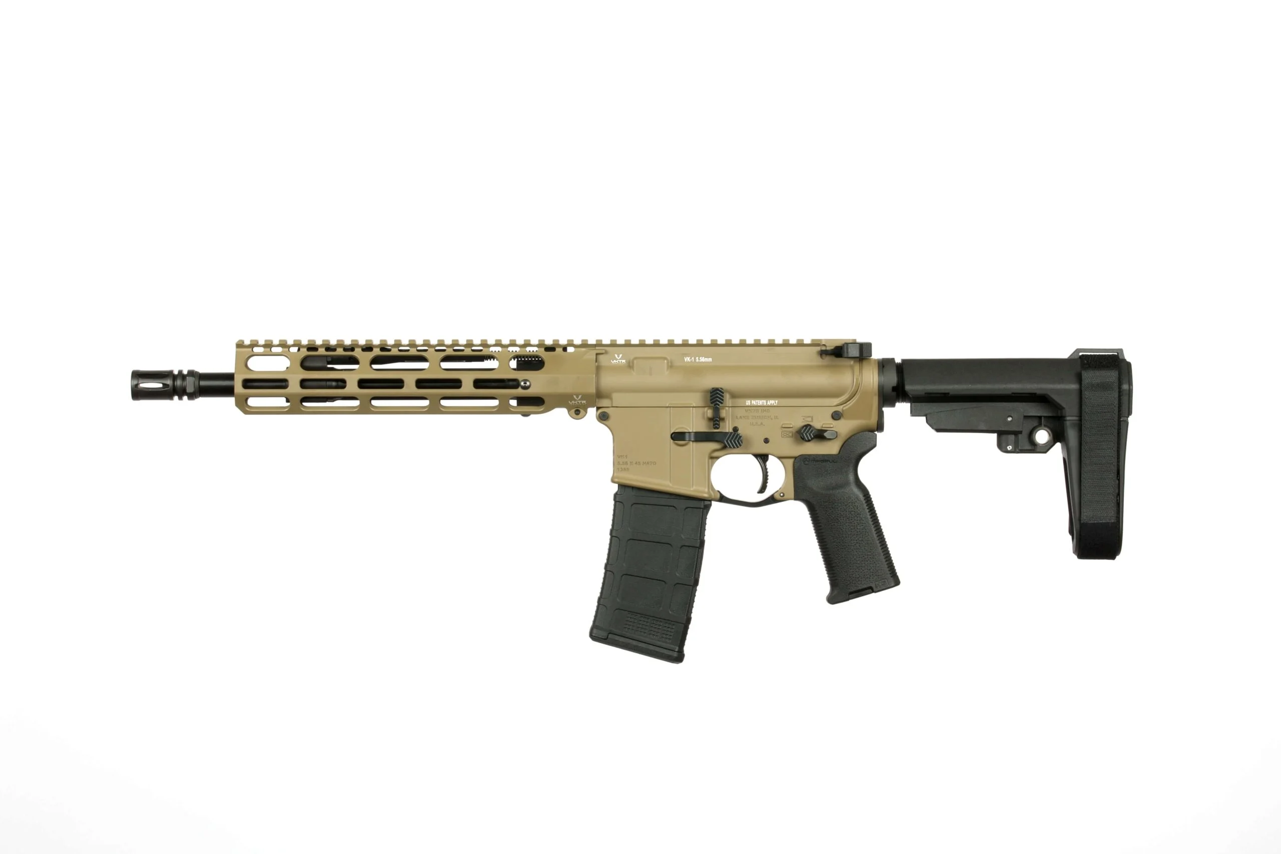 VK-1P – 11.5″ AR15 5.56mm Pistol with SBA3 Brace - Image 2