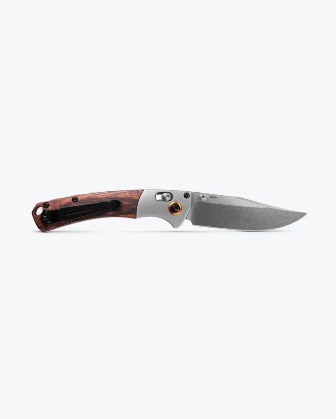 Mini Crooked River | Gray Aluminum & Wood | Clip-point - Image 2