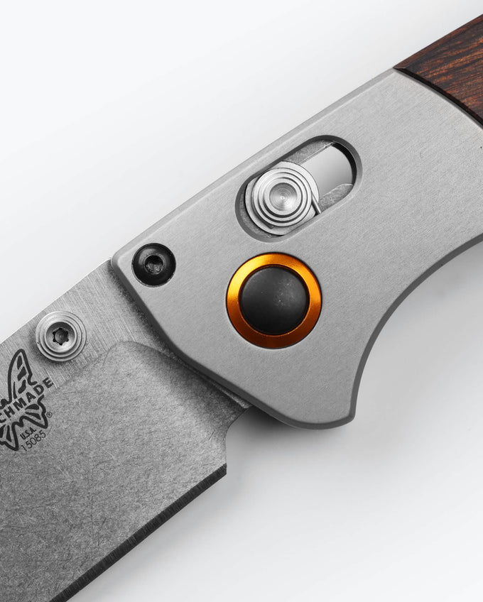 Mini Crooked River | Gray Aluminum & Wood | Clip-point - Image 4